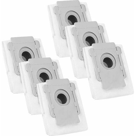 Paquete de 6 bolsas de base de limpieza automática para aspiradoras Roomba i7 + i7/Plus + s9/Plus E5 E6 E7, accesorios de repuesto, bolsas para aspiradoras inalámbricas (1/5)