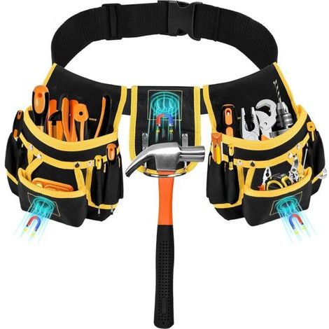 Ceinture à outils robuste et réglable pour les artisans, les travailleurs de la construction et les électriciens (1/5)