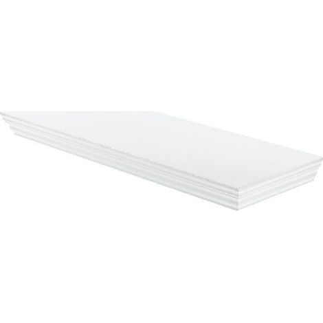 Dolle Wandregal Profile 90 x 20 cm, 45 mm, weiß Wandregal