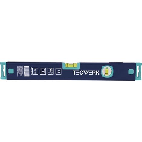 TECWERK Wasserwaage 40cm Alu.blau m.Magnet ± 0,5 mm/m TECWERK