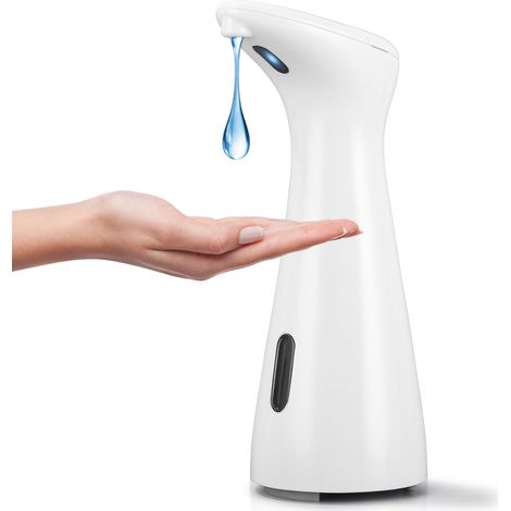 Automatischer Seifenspender, 200 ml Flüssigseifenspender mit Infrarotsensor, IPX6 wasserdicht, berührungslos, geeignet für Küche und Bad