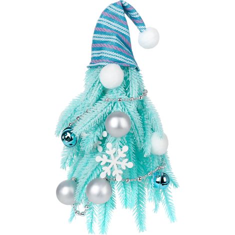 (Sonderanfertigungen ab 200 Stück. Screenshot) Weihnachtliche Schreibtischdekoration: blaue Schneeflocke und Weihnachtsbaum (1/2)