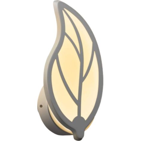 Applique Murale LED - Forme Feuille - Métal Acrylique - Lumière Chaude 3000K - Chambre Couloir Salon - 1 Pièce (1/5)