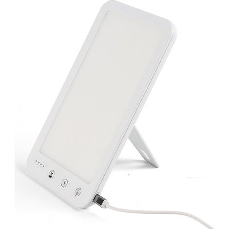 Lampe de jour blanche réglable sans UV avec 5 niveaux de luminothérapie pour chambre et bureau (1/5)