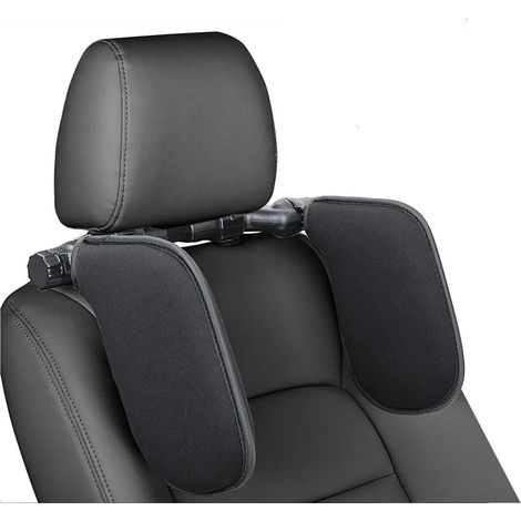 Reposacabezas para coche para niños, soporte cervical para coche, soporte retráctil en ambos lados, almohada reposacabezas para coche para adultos y niños.