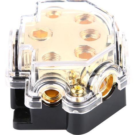 Bloc de distribution d'alimentation avec porte-fusible à cinq voies pour système audio automobile (1/5)