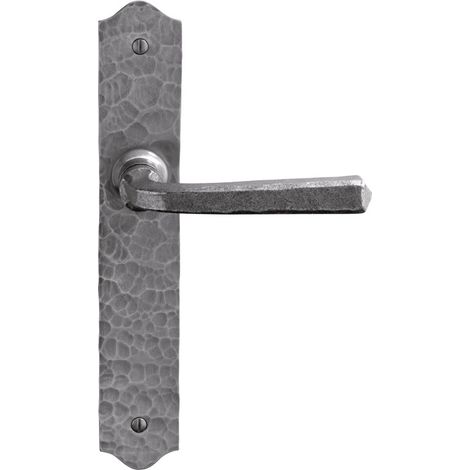 Bouvet BELLAC Tirador de puerta en hierro oxidado vintage 240 mm (1/3)