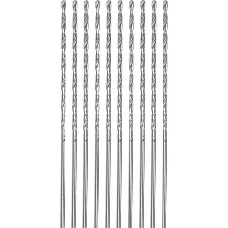 Lntyq – Lot de 10 forets hélicoïdaux 2mm – Acier HSS haute vitesse – Longueur 200mm pour métal, bois, plastique et PVC – Précision de coupe améliorée - 10pcs (1/4)