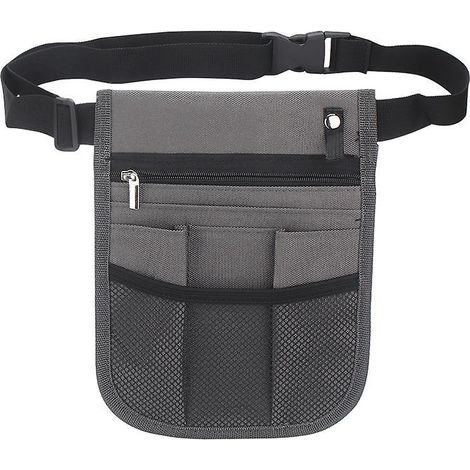 gris-ceinture D'infirmire - Organiseur De Ceinture - Pochette Pour Accessoires D'infirmire - 2 Cts - 8 Poches - Ceinture Utilitaire - Trousse De S (1/5)