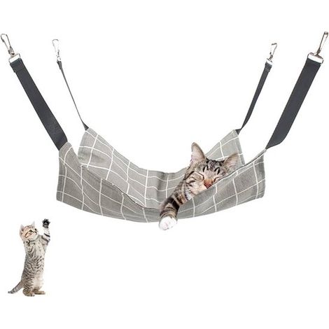 Panier pour chat - Hamac pour chats - Étagère pour chat - Lit pour chat - Hamac pour chat - Hamac pour animaux - Balançoire pour chat - Hamac mural pour chats - Panier suspendu pour chat - Avec sangle