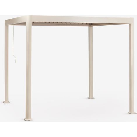 Pérgola bioclimática de aluminio con lamas Druvia SKLUM         3x3 m (1/5)