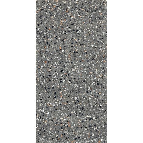 Grès Cérame Effet Pierre Terrazzo Gris 60X120 - EMYA1130 (Ceramishop.fr) (1/5)