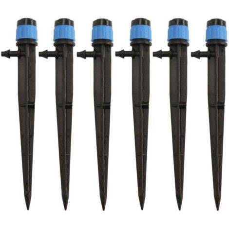 50 Stück Mikro-Wasserdurchflusssprinkler, T-Audace 360-Grad-8-Spitzen-Wasserdurchflussstrahler für 1/4" (4-7 mm) Rohr, für Garten-Wasserdurchflusssystem,