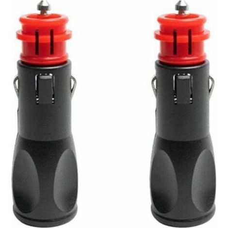 Prise allume cigare male,Adaptateur male allume cigare,Prise Fiche Male Allume Cigare,Fiches pour adaptateurs d'allume-cigare européens 12V - 2PC (1/5)