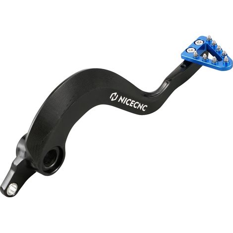 Palanca del pedal de freno, diseño ajustable, construcción de aluminio duradero, azul. (1/2)