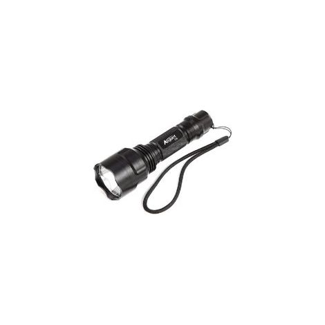 Lampe torche LED ultra-puissante, lampe torche étanche haute intensité, aluminium, noir (1/5)