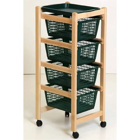 Carrito organizador de frutas y verduras 37 x 30 x 85 cm