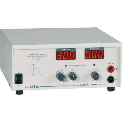 Alimentation de laboratoire, 0  30V, 0  3A, 1 sortie 90W ( Prix pour 1 ) (1/2)