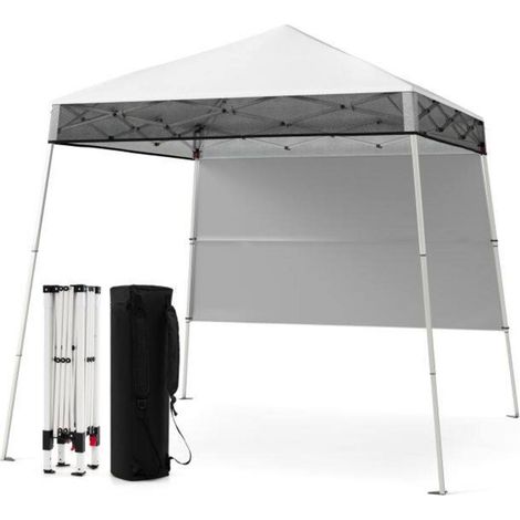 1 paroi latérale, tonnelle pliante 210 x 210 cm pour extérieur, montage sans outils (1/5)