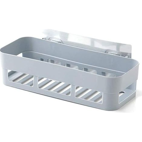Duschablage, Duschorganizer ohne Bohren, Duschablage, Duschablage aus Kunststoff, Badezimmerablage aus Kunststoff, selbstklebende Duschablage zur Wandmontage, Aufbewahrung (Gr (1/5)