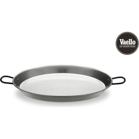 Padella per paella tradizionale in acciaio lucido ø30cm (4 persone). vaello