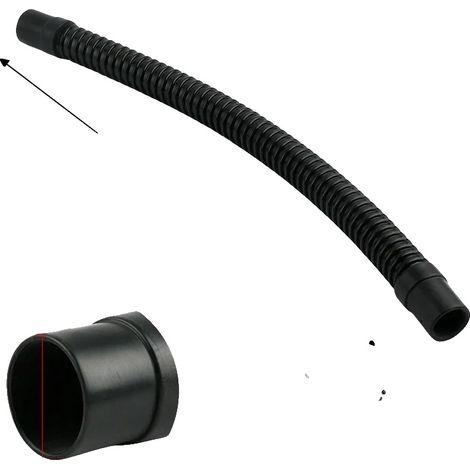 Manguera corrugada, de caucho blando, diseño flexible, 1 pieza, 20 mm x 0,5 m (1/2)