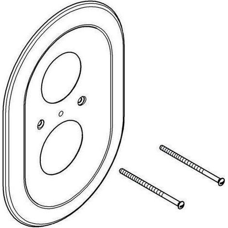 Rosette oval 47188 225x150 für Automatic 2000/Sentosa alt weiß (1/5)