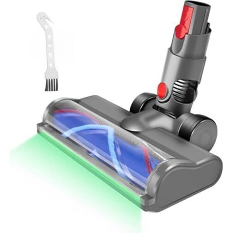 Brosse pour aspirateurs Dyson V12 Detect Slim et V10 Digital Slim, brosse accessoire pour sols durs avec lumières LED, brosse de rechange à entraînement direct, fixation avec mécanisme de dégagement r (1/5)