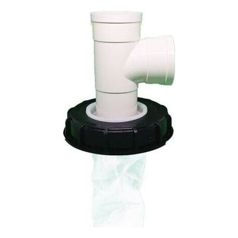 Couvercle de cuve IBC avec filtre en nylon lavable pour cuve d'eau de pluie IBC 1 000 litres, filtre de couvercle IBC, accessoires de cuve IBC, filtre en nylon pour eau de pluie (T vertical) (1/4)