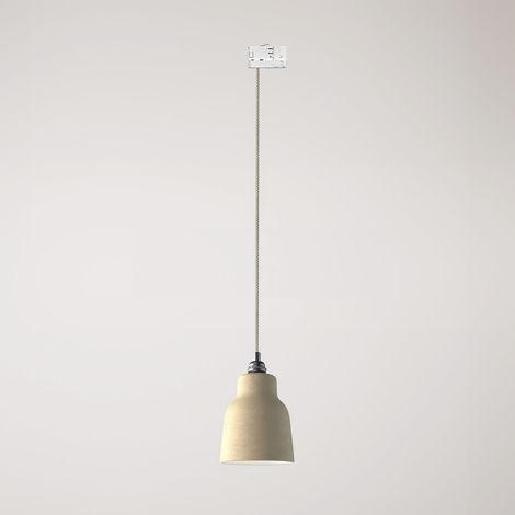 Creative Cables – Pendelleuchte mit Vasenlampenschirm und Schienenadapter – Leuchtmittel nicht enthalten