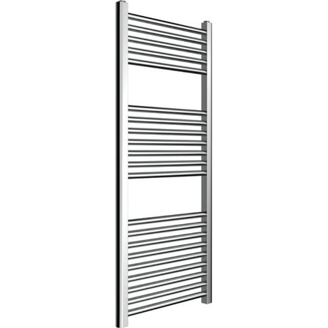 Termoarredo cromato bagno in acciaio calorifero termosifone scaldasalviette misure h1120xl500xi450 21 tubi - pezzi 1