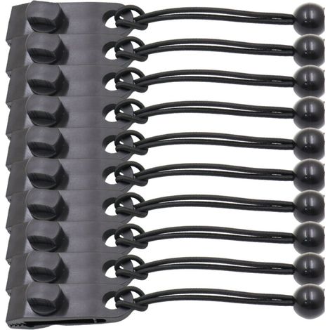 Bardusch - 10 Pièces Clip De Bâche Tente Pinces De Fixation Pour Tente, Inclure 10 Corde Élastique (1/5)