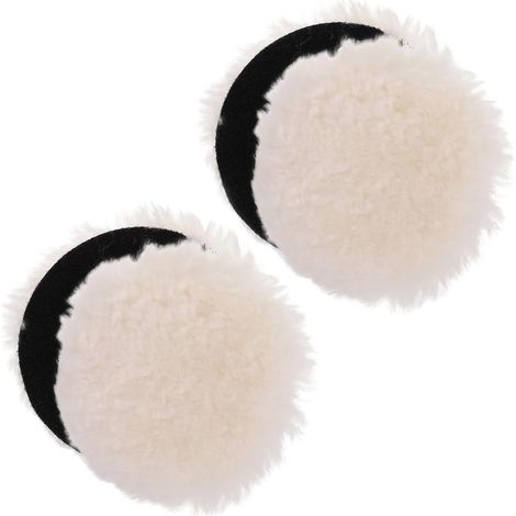 4pièces Tampons de Polissage Laine de Disques de Polissage Doux pour Perceuse Adaptés au Cuir au Mobilier pour Automobile et Nautisme (1/5)