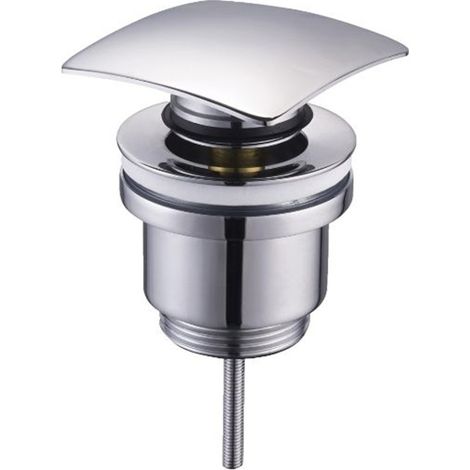 Prise universelle carrée chromée click clack 1"1/4 Tecom (1/2)