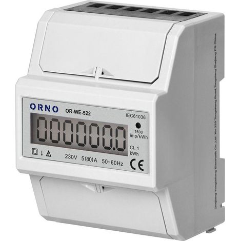 Contatore elettrico monofase Orno OR-WE-522