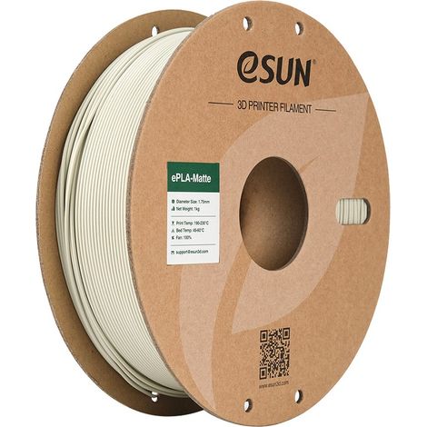 eSUN PLA-Matte Filament, 1.75mm, 1000g (Paper Spool) eSUN PLA-Matte Filament 1.75mm 1000g Light khaki