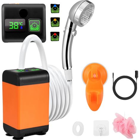 Ducha portátil, batería recargable, pantalla en tiempo real, A (1/5)