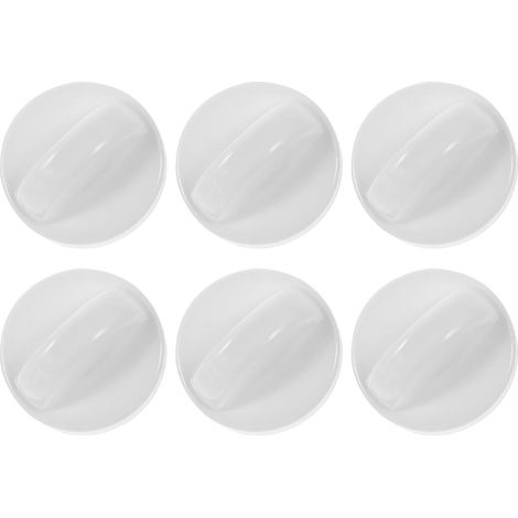 6 Boutons Rotatifs pour Ventilateur Électrique en Abs Blanc, Faciles à Installer, Design Léger, pour Bureau et Maison, Lot de 6 Pièces (1/5)