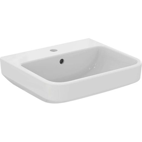 Ideal Standard i.Life B - Lavabo 50x44 cm, con rebosadero, orificio para grifo, blanco T460901 (1/5)