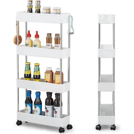 Trade Shop - Trolley De Almacenamiento De 4 Ruedas Ahorro De 4 Ruedas - (1/5)
