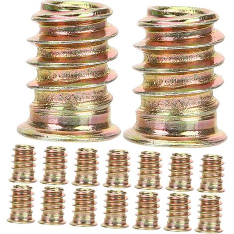 PLAFOPE Lot de 40 inserts filetés M6x15 pour meubles, écrous en (1/5)