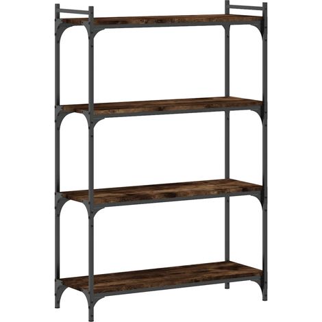 Maison Exclusive - Bücherregal 4 Böden Räuchereiche 80x30x120 cm