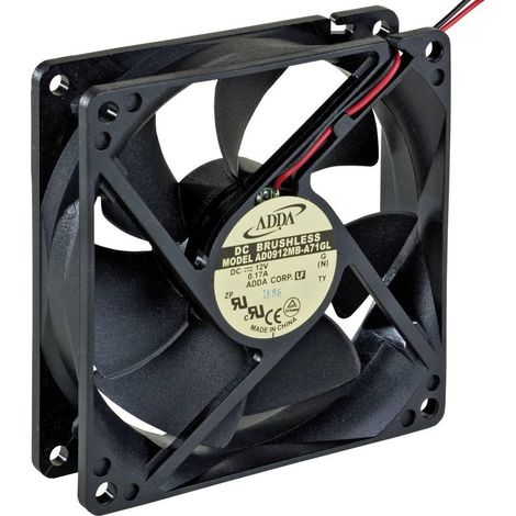 Adda Ventilatore Assiale Modello 12V Nero Compatto