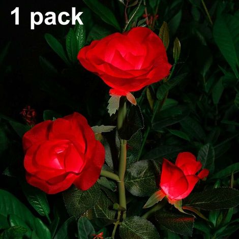 Flower Solar Light Outdoor Path Garden Decoration Solar Light Flower Garden Stake Lights.