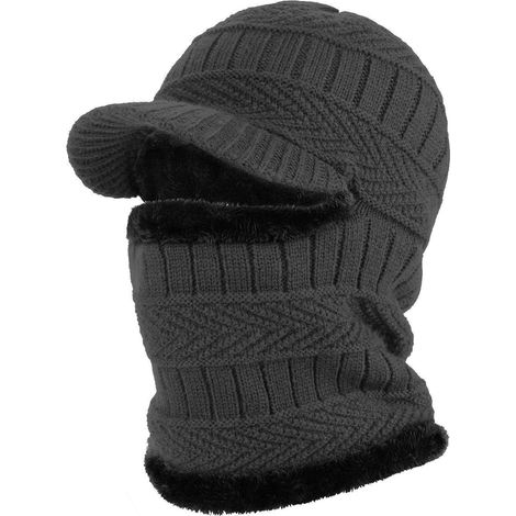 Sturmhaube mit Visier, winddicht, warm, Unisex, Grau (1/5)