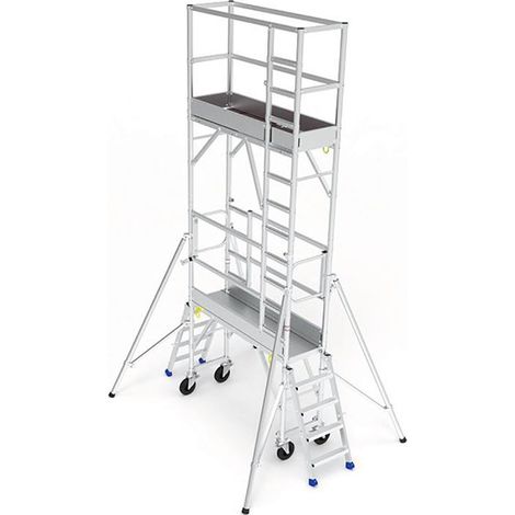 Echafaudage 2 niveaux - Hauteur max. de travail 5.15m - BIBLOC