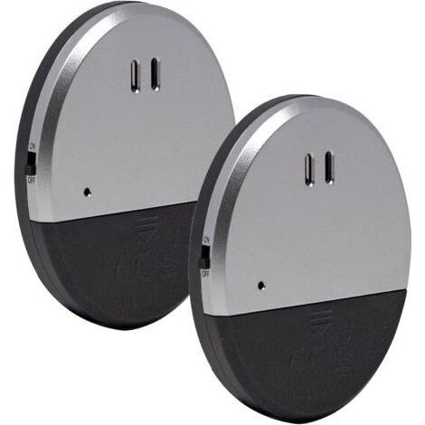 2pcs Alarme de Porte et Fenêtre 130 DB avec Capteur de Vibration Détecteurs d'Alarme Sirène d'Alarme Anti effraction Système de Sécurité Domestique Aucun Câblage Nécessaire Noir argenté (1/5)