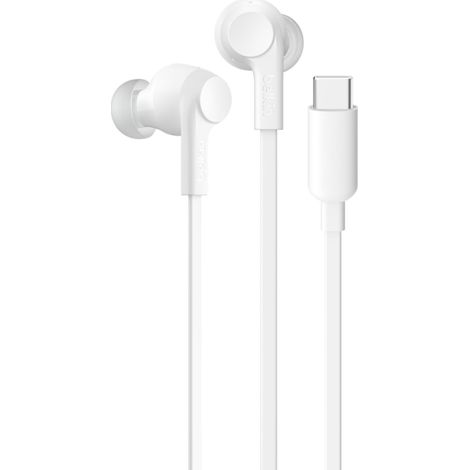 Belkin G3H0003hqWH Auricolare Cablato In-ear Musica e Chiamate USB tipo-C Bianco (1/4)