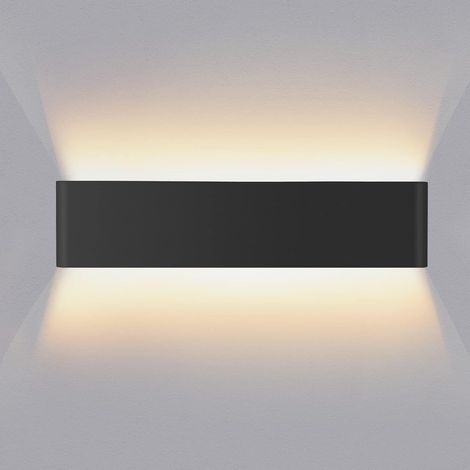 Applique Murale Interieur 40CM Haut et Bas Luminaires Intérieur Aluminium Décorer Moderne Applique Murale Blanc Chaud 3000k Appliques Convient (1/5)