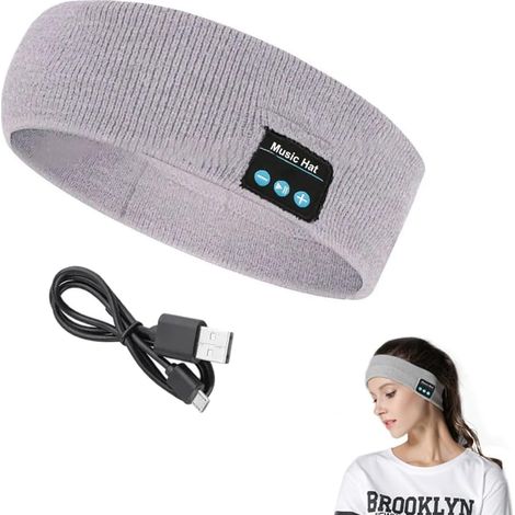 Écouteurs sans fil Bluetooth pour le sport, bandeau d'écouteurs avec haut-parleur stéréo HD ultra-fin, idéal pour dormir, faire de l'exercice, courir, pratiquer le yoga, lutter contre l'insomnie, voya (1/5)